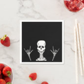 Serviette En Papier Squelette serviettes ILY (En situation)