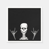 Serviette En Papier Squelette serviettes ILY (Devant)
