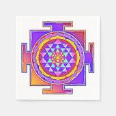Serviette En Papier Sri Yantra - Symbole hindouiste Design 1 (Devant)