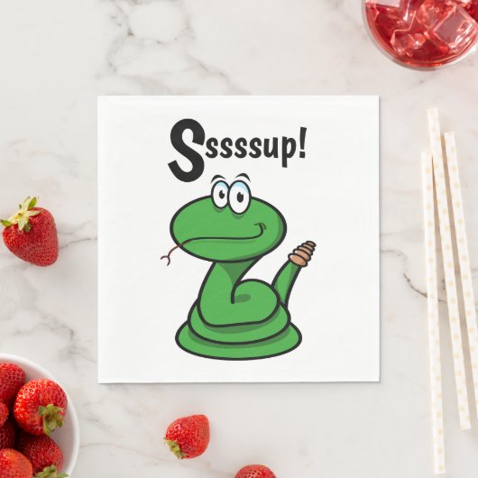 Serviette En Papier Sssssup ! Serpent (En situation)