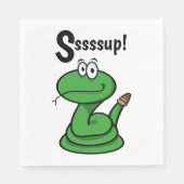 Serviette En Papier Sssssup ! Serpent (Devant)