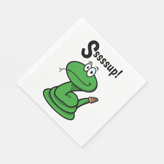 Serviette En Papier Sssssup ! Serpent (Coin)