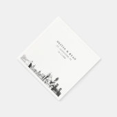 Serviette En Papier St Augustine Cocktail Mariage Napkin (Coin)