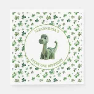 Serviette En Papier St patrick Lucky One Dinosaur Papier Napkin