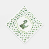 Serviette En Papier St patrick Lucky One Dinosaur Papier Napkin (Coin)