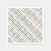 Serviette En Papier St Patrick Paddy Party Irlande Typographie (Devant)