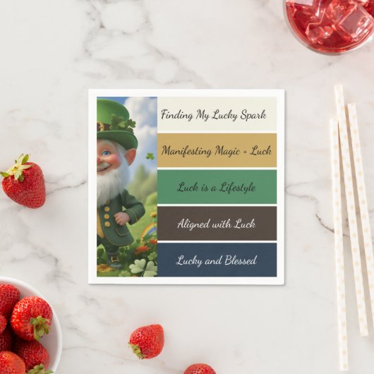 Serviette En Papier St. Patrick’s Affirmation Napkins (En situation)