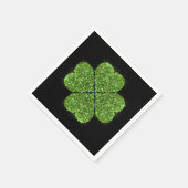 Serviette En Papier St Patrick’s day, trèfle vert irlandais (Coin)