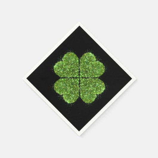 Serviette En Papier St Patrick’s day, trèfle vert irlandais (Coin)