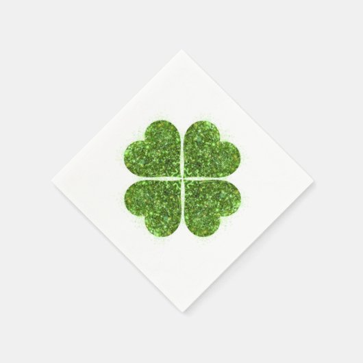 Serviette En Papier St Patrick’s day, trèfle vert irlandais (Coin)