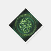 Serviette En Papier St. Patrick's Day - Celtic Motif Round (Coin)