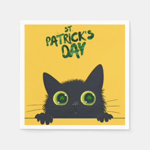 Serviette En Papier St. Patrick's Day Chat drôle