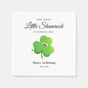 Serviette En Papier St Patrick's Day Clover 1er Anniversaire Papier Na