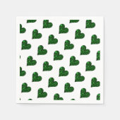 Serviette En Papier St. Patrick's Day Emerald Heart (Devant)