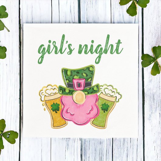 Serviette En Papier St Patrick's Day Fille's Night