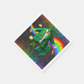 Serviette En Papier St. Patrick's Day Gold Rainbow Clover Baby shower (Coin)