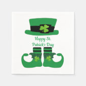 Serviette En Papier St. Patrick's Day, Irlandais, Leprechaun, Parti Ve (Devant)
