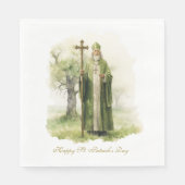 Serviette En Papier St. Patricks Day Irlande Celtic Green (Devant)