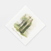 Serviette En Papier St. Patricks Day Irlande Celtic Green (Coin)