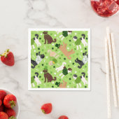 Serviette En Papier St. Patrick's Day Labradoodle / Goldendoodle (En situation)