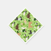 Serviette En Papier St. Patrick's Day Labradoodle / Goldendoodle (Coin)