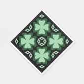 Serviette En Papier St Patrick's Day Lucky 4-leaf Clovers (Coin)