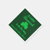 Serviette En Papier St Patrick's Day, petit Shamrock (Coin)