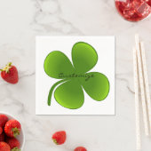 Serviette En Papier St Patrick's Day Shamrocks Thunder_Cove (En situation)