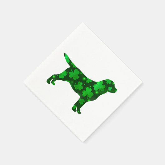 Serviette En Papier St.Patrick's Labrador - Black Lab (Coin)