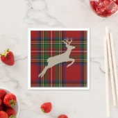 Serviette En Papier Stade de Noël Stuart Plaid Tartan (En situation)
