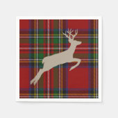 Serviette En Papier Stade de Noël Stuart Plaid Tartan (Devant)