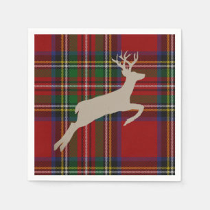 Serviette En Papier Stade de Noël Stuart Plaid Tartan