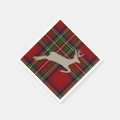 Serviette En Papier Stade de Noël Stuart Plaid Tartan (Coin)