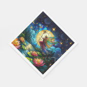 Serviette En Papier Stained Glass Moonlight Flight Fairy  (Coin)
