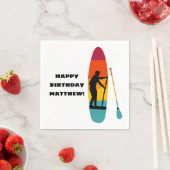 Serviette En Papier Stand Up Paddle Board SUP Personnalisé (En situation)