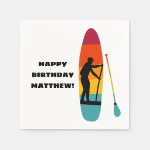 Serviette En Papier Stand Up Paddle Board SUP Personnalisé