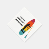 Serviette En Papier Stand Up Paddle Board SUP Personnalisé (Coin)