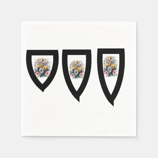 Serviette En Papier Standard pour coktail (Devant)