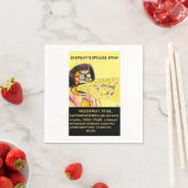 Serviette En Papier Staphny Spew table napkins (En situation)