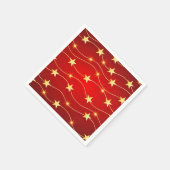 Serviette En Papier Star Adored Ruby Motif rouge (Coin)