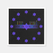 Serviette En Papier Star Bar Menorah (Devant)