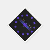 Serviette En Papier Star Bar Menorah (Coin)