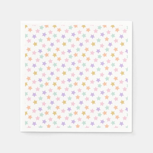 Serviette En Papier Star Confetti (Pastel) (Devant)