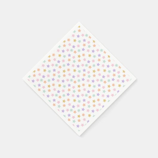 Serviette En Papier Star Confetti (Pastel) (Coin)