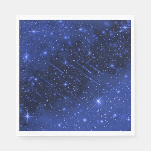 Serviette En Papier Star Galaxy On Blue (Devant)