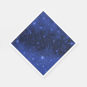 Serviette En Papier Star Galaxy On Blue (Coin)