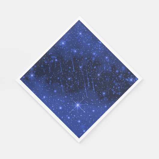 Serviette En Papier Star Galaxy On Blue (Coin)