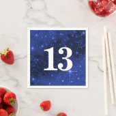 Serviette En Papier Star Galaxy Pour 13ème anniversaire (En situation)
