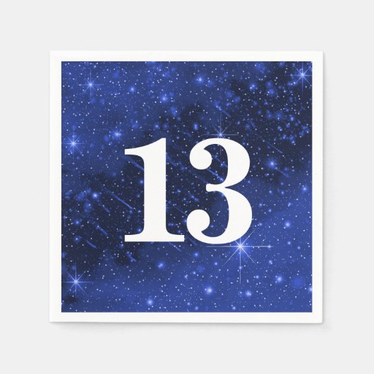 Serviette En Papier Star Galaxy Pour 13ème anniversaire (Devant)