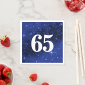 Serviette En Papier Star Galaxy Pour 65e fête d'anniversaire (En situation)